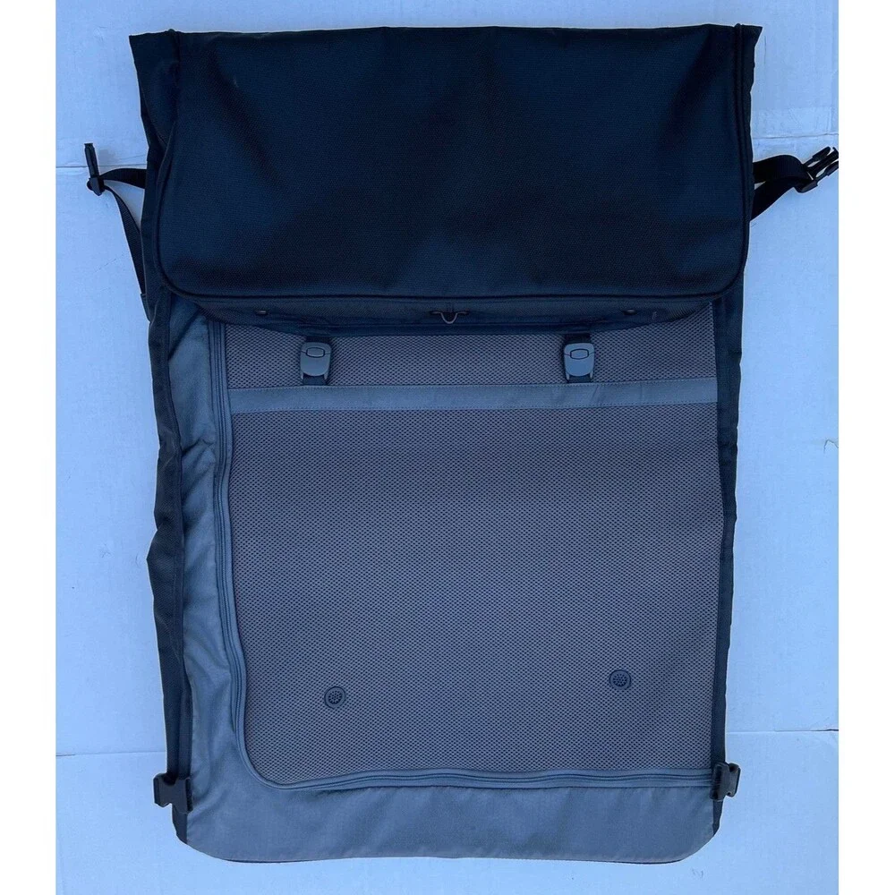 Tumi Tri-Fold Carry On Travel Garment Bag Ballistic Nylon Crossbody Black 22”